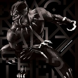 Black Panther Trilha sonora (Ludwig Gransson) - capa de CD