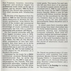 The Tripods サウンドトラック (Ken Freeman) - CDインレイ