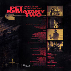 Pet Sematary Two Soundtrack (Mark Governor) - CD Back cover
