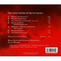The Tone Poems of Kevin Kaska サウンドトラック (Kevin Kaska) - CD裏表紙