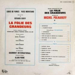 La Folie des grandeurs Trilha sonora (Michel Polnareff) - CD capa traseira