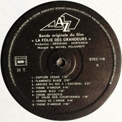 La Folie des grandeurs Soundtrack (Michel Polnareff) - CD-Inlay