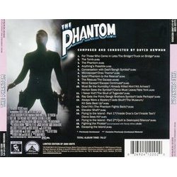 The Phantom Soundtrack (David Newman) - CD Back cover
