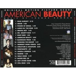American Beauty Soundtrack (Thomas Newman) - CD Back cover