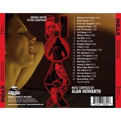 Hoax サウンドトラック (Alan Howarth) - CD裏表紙