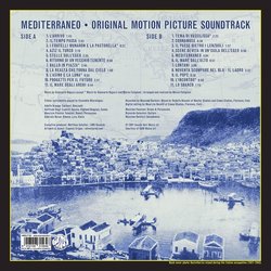 Mediterraneo サウンドトラック (Giancarlo Bigazzi, Marco Falagiani) - CD裏表紙