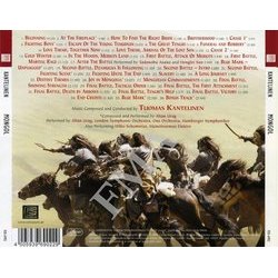 Mongol Ścieżka dźwiękowa (Tuomas Kantelinen) - Tylna strona okladki plyty CD