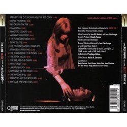 The Masque of the Red Death Soundtrack (David Lee) - CD Back cover