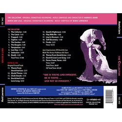 The Collector / David & Lisa Ścieżka dźwiękowa (Maurice Jarre, Mark Lawrence) - Tylna strona okladki plyty CD