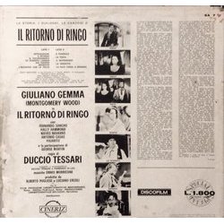 Il Ritorno di Ringo Soundtrack (Ennio Morricone) - CD Back cover