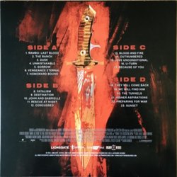 Rambo: Last Blood Trilha sonora (Brian Tyler) - CD capa traseira
