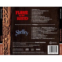 Flame in the Wind / Sheffey Ścieżka dźwiękowa (Dwight Gustafson) - Tylna strona okladki plyty CD