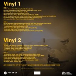 Music From the Films of James Bond Ścieżka dźwiękowa (Various Artists) - Tylna strona okladki plyty CD