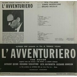 L'Avventuriero Colonna sonora (Ennio Morricone) - Copertina posteriore CD