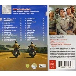 CHiP's Volume 2 サウンドトラック (Alan Silvestri) - CD裏表紙