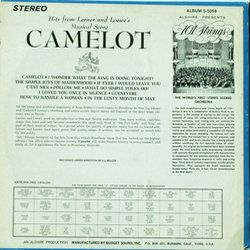 Camelot - 101 Strings Ścieżka dźwiękowa (Alan Jay Lerner, Frederick Loewe) - Tylna strona okladki plyty CD