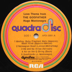 Love Theme from The Godfather Ścieżka dźwiękowa (Hugo Montenegro) - wkład CD