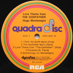 Love Theme from The Godfather Ścieżka dźwiękowa (Hugo Montenegro) - wkład CD