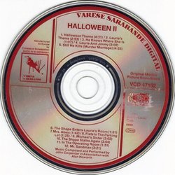 Halloween II Colonna sonora (John Carpenter, Alan Howarth) - cd-inlay