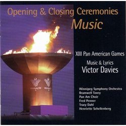 Opening and closing ceremonies music : XIII Pan American games Soundtrack (Victor Davies) - CD cover