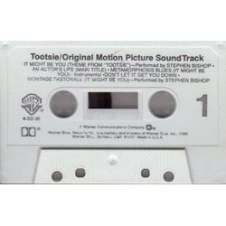 Tootsie Soundtrack (Stephen Bishop, Dave Grusin) - cd-inlay