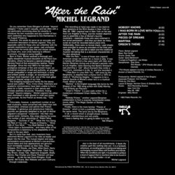 After The Rain サウンドトラック (Michel Legrand) - CD裏表紙