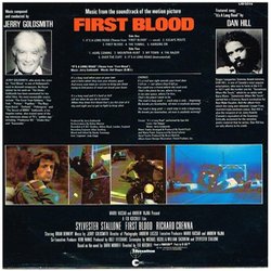 First Blood Trilha sonora (Jerry Goldsmith) - CD capa traseira