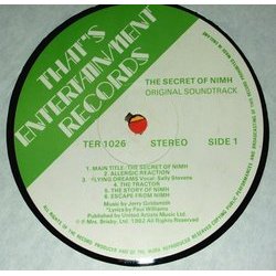The  Secret of NIMH Ścieżka dźwiękowa (Jerry Goldsmith) - wkład CD