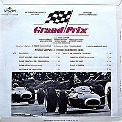 Grand Prix Trilha sonora (Maurice Jarre) - CD capa traseira