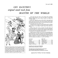 Master of the World Ścieżka dźwiękowa (Les Baxter) - Tylna strona okladki plyty CD