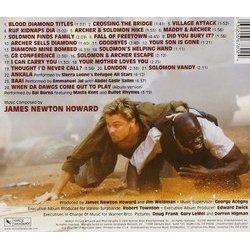 Blood Diamond Ścieżka dźwiękowa (Various Artists, James Newton Howard) - Tylna strona okladki plyty CD