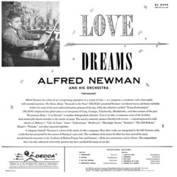Love Dreams Colonna sonora (Various Artists, Alfred Newman) - Copertina posteriore CD