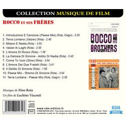 Rocco et ses frres Ścieżka dźwiękowa (Nino Rota) - Tylna strona okladki plyty CD