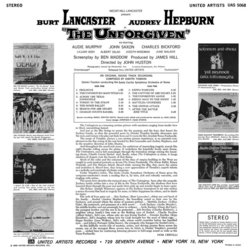The Unforgiven Colonna sonora (Dimitri Tiomkin) - Copertina posteriore CD