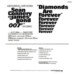 Diamonds Are Forever サウンドトラック (John Barry) - CD裏表紙