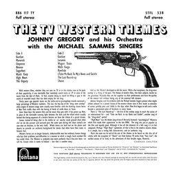 The TV Western Themes Trilha sonora (Various Artists, Johnny Gregory) - CD capa traseira