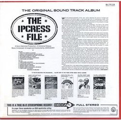 The Ipcress File Colonna sonora (John Barry) - Copertina posteriore CD