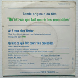 Qu'est-ce Qui Fait Courir Les Crocodiles Soundtrack (Jean-Claude Vannier) - CD Back cover