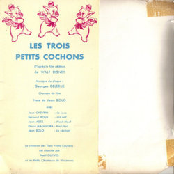 Les Trois Petits Cochons Soundtrack (Georges Delerue) - CD Back cover