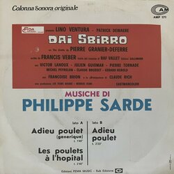 Dai Sbirro Soundtrack (Philippe Sarde) - CD Back cover