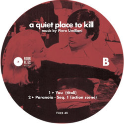Quiet Place To Kill サウンドトラック (Piero Umiliani) - CDインレイ