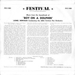 Boy On A Dolphin Colonna sonora (Hugo Friedhofer) - Copertina posteriore CD