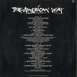 The American Way サウンドトラック (Various Artists
, Brian Bennett) - CD裏表紙