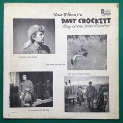 Three Adventures of Davy Crockett Soundtrack (George Bruns) - CD Back cover