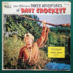 Three Adventures of Davy Crockett Soundtrack (George Bruns) - CD cover