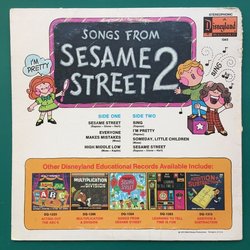 Songs From Sesame Street 2 Soundtrack (Bruce Hart, Jeffrey Moss, Joe Raposo, Jon Stone) - CD Trasero