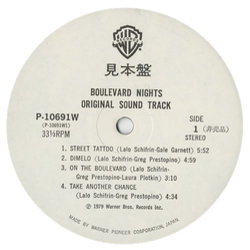 Boulevard Nights Soundtrack (Lalo Schifrin) - CD-Inlay