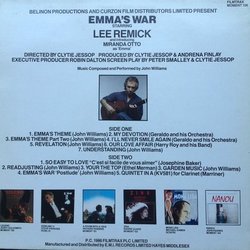 Emma's War Soundtrack (John Williams Guitarist) - CD Back cover