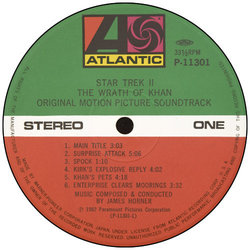 Star Trek II: The Wrath of Khan Bande Originale (James Horner) - cd-inlay