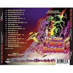 The Day Time Ended Soundtrack (Richard Band) - CD Achterzijde